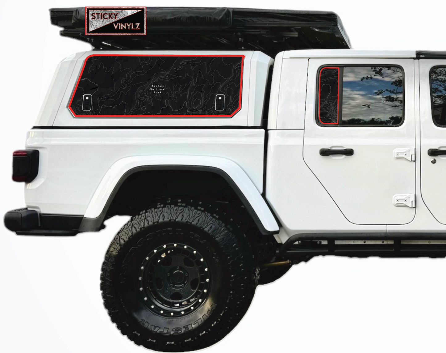 Gladiator Rear Static Window Insert