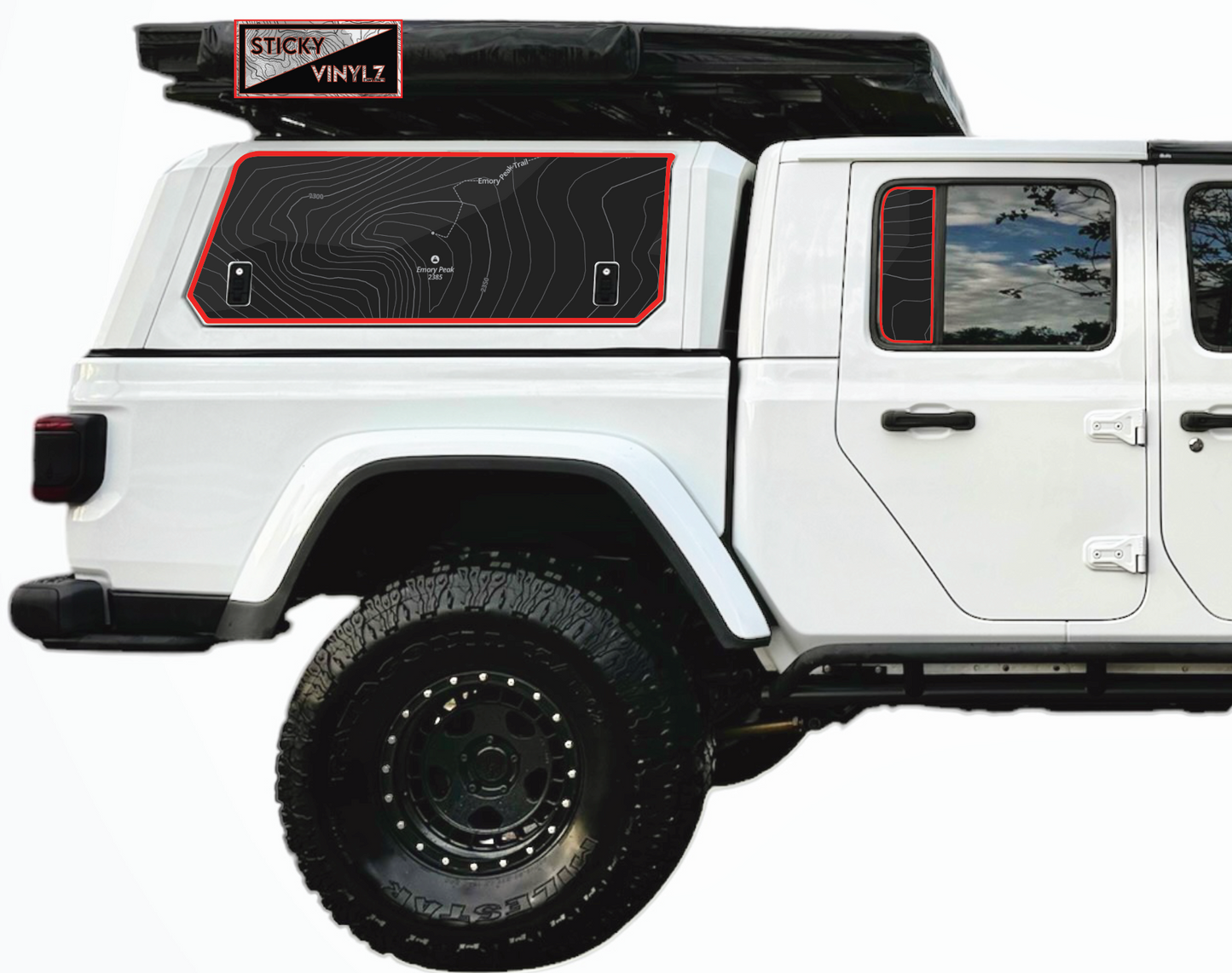 Gladiator Rear Static Window Insert