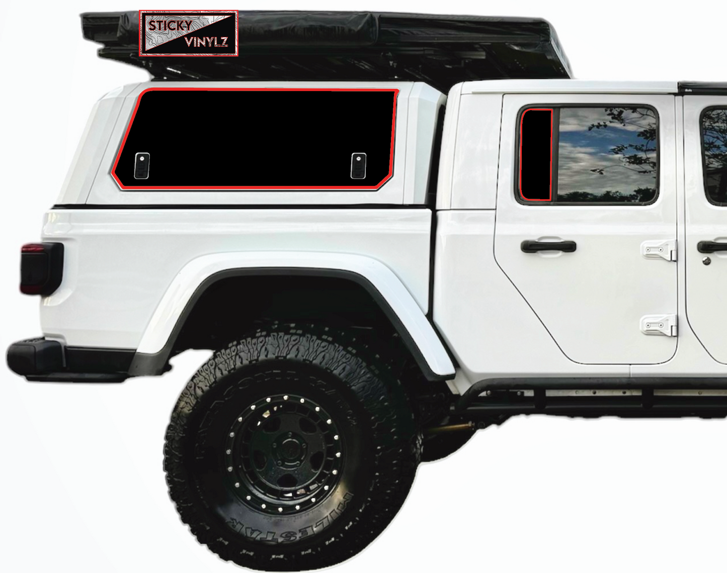 Gladiator Rear Static Window Insert