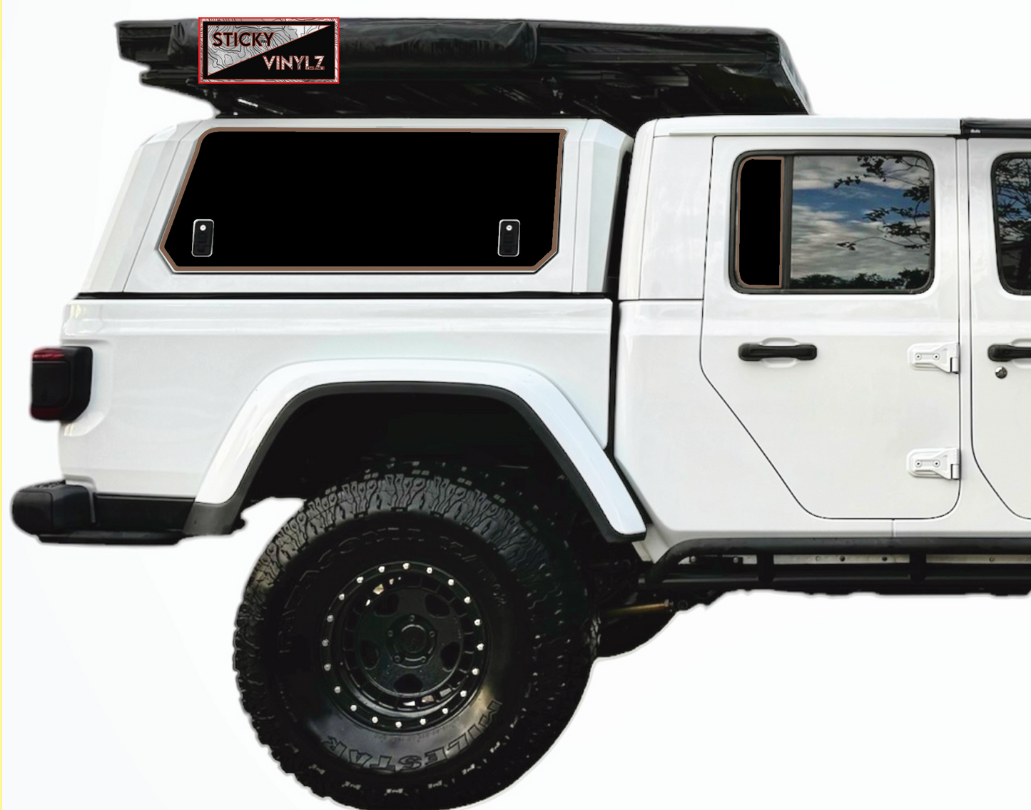 Gladiator Rear Static Window Insert