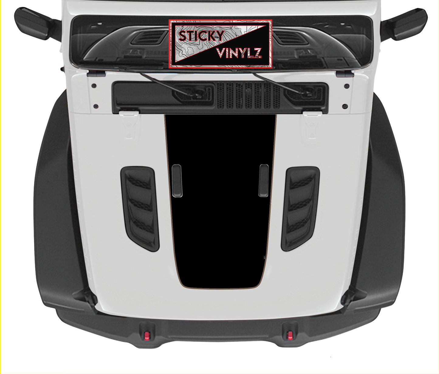 Hood Top Insert, Rubicon
