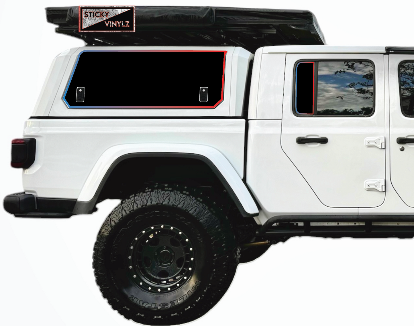 Gladiator Rear Static Window Insert