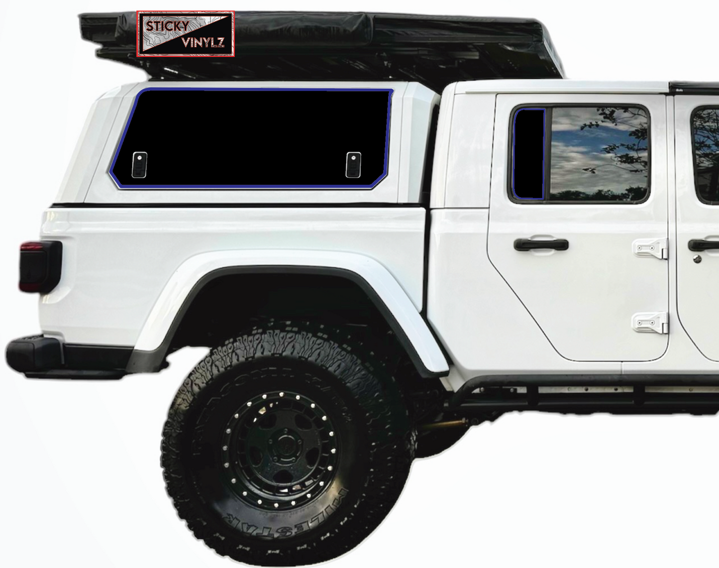 Gladiator Rear Static Window Insert