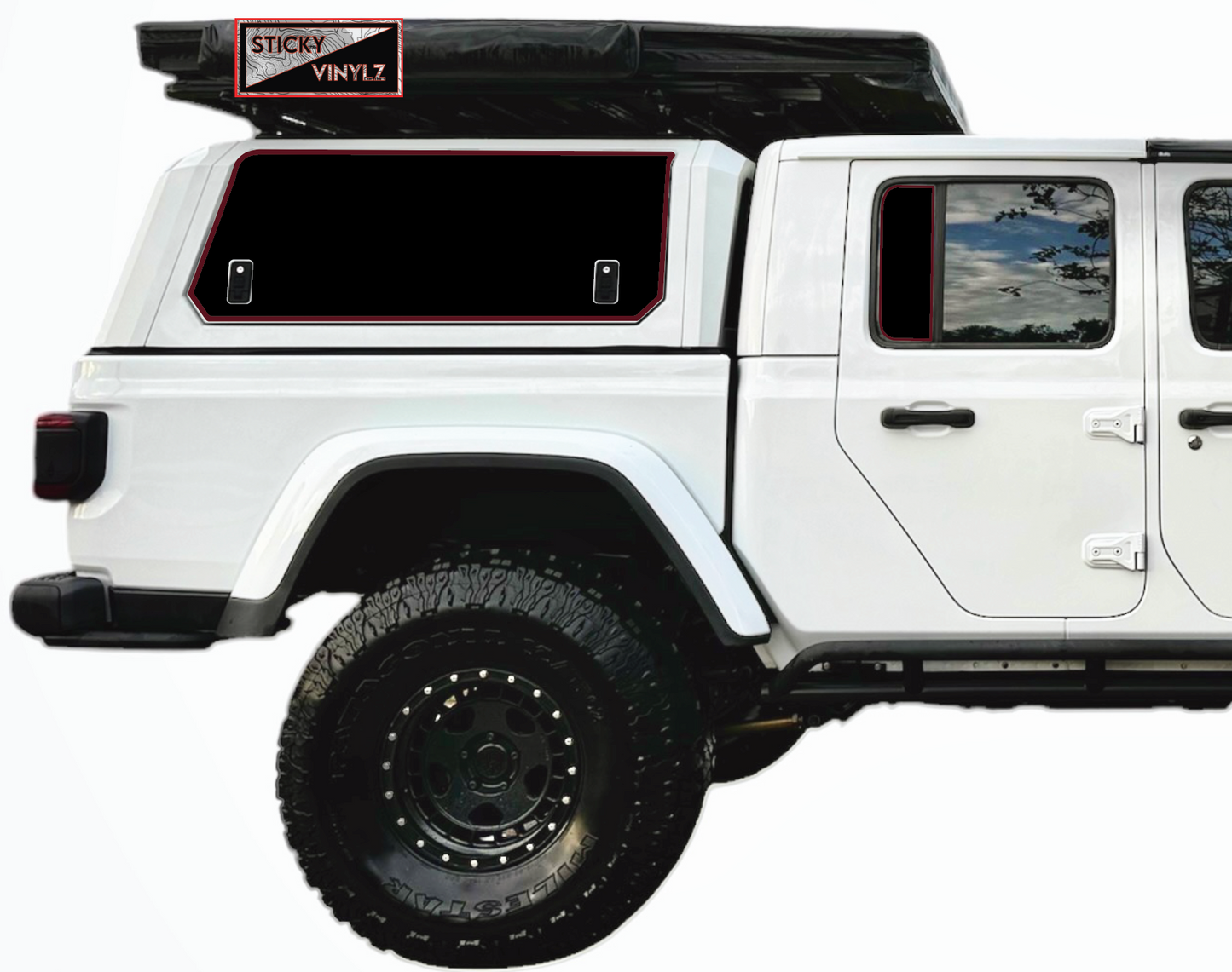 Gladiator Rear Static Window Insert