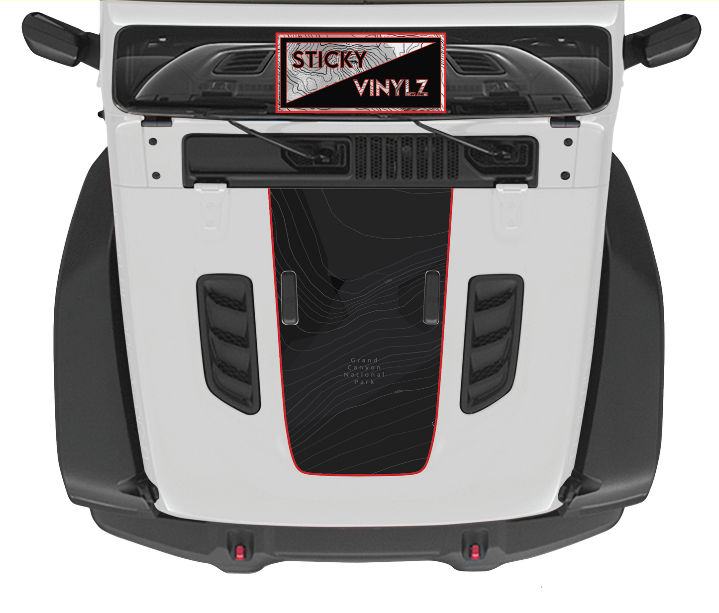Hood Top Insert, Rubicon