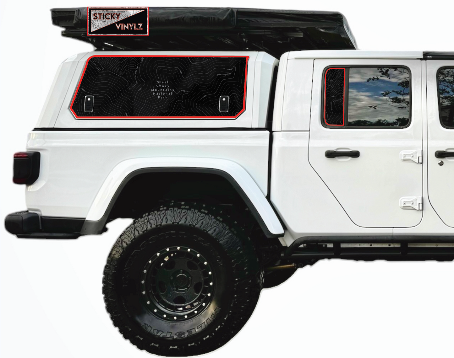 Gladiator Rear Static Window Insert