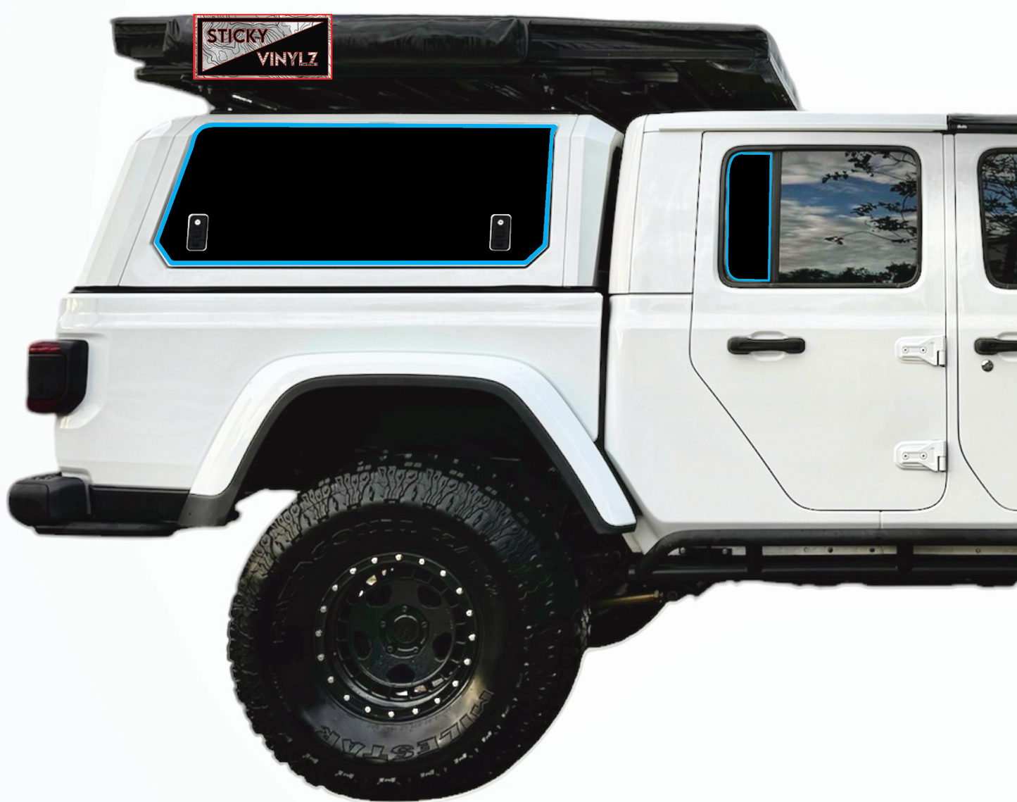 Gladiator Rear Static Window Insert
