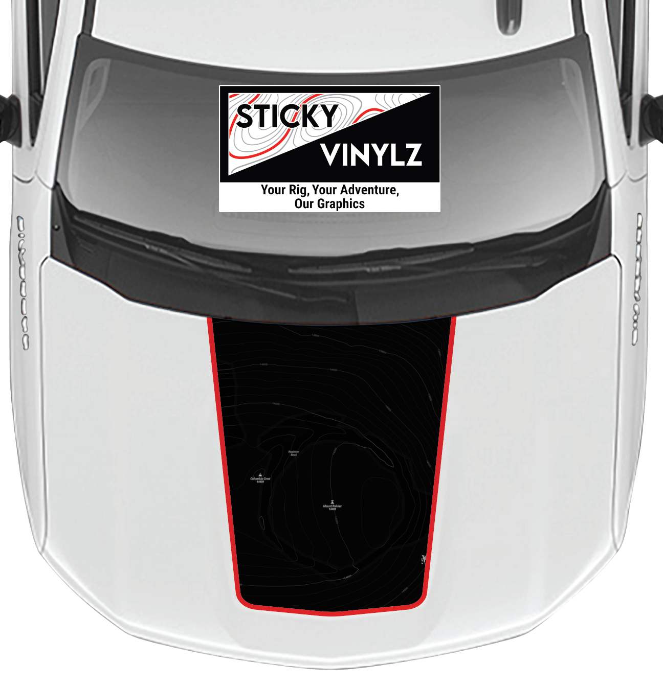 Hood Top Insert, Chevy Silverado 2019+