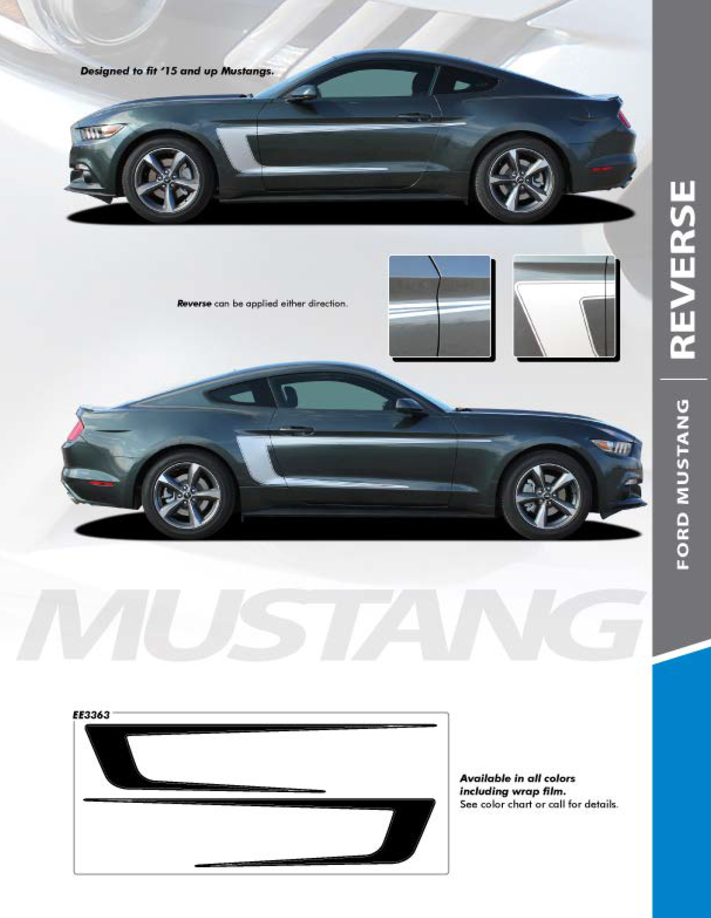 2015-2023 Mustang Reverse Sides