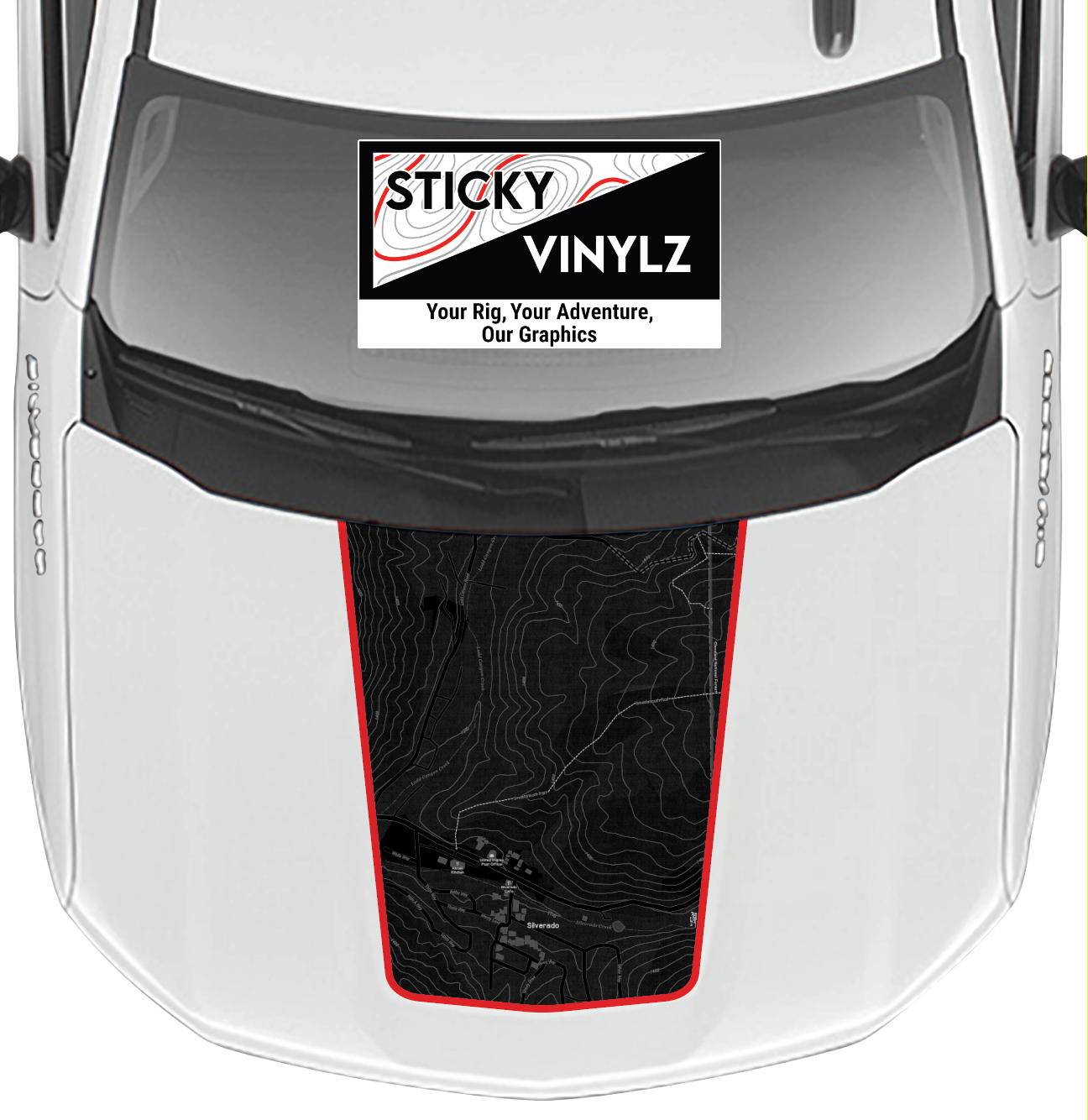 Hood Top Insert, Chevy Silverado 2019+