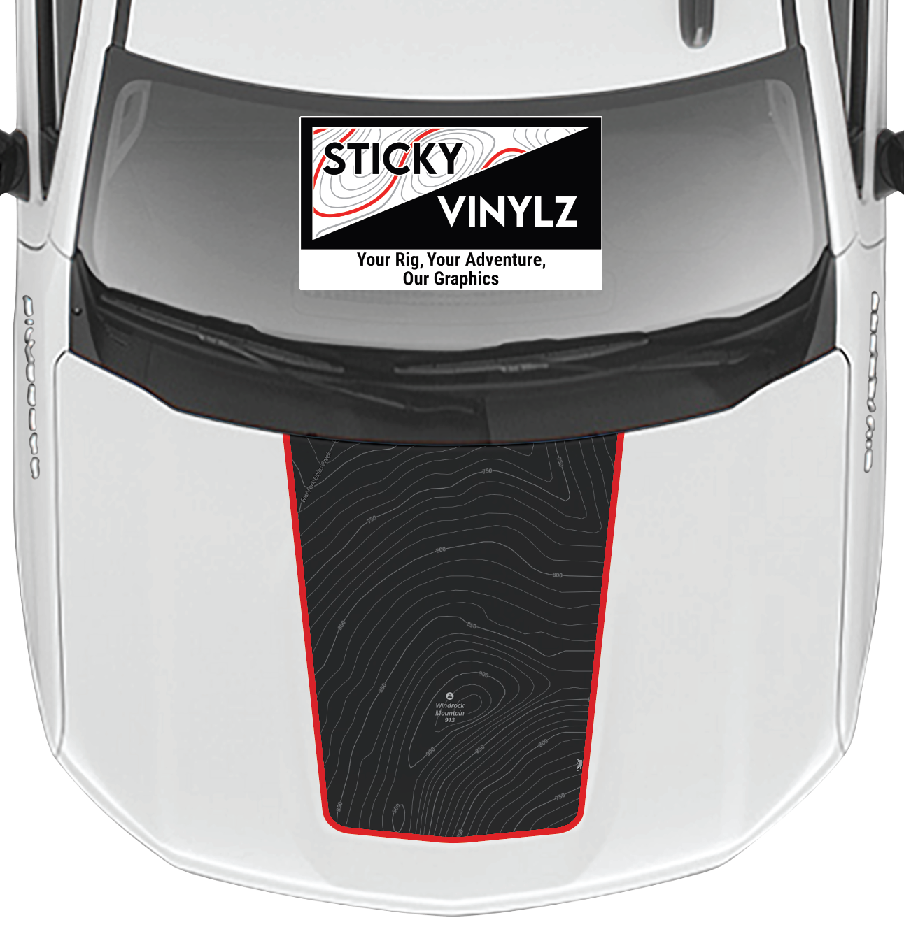 Hood Top Insert, Chevy Silverado 2019+