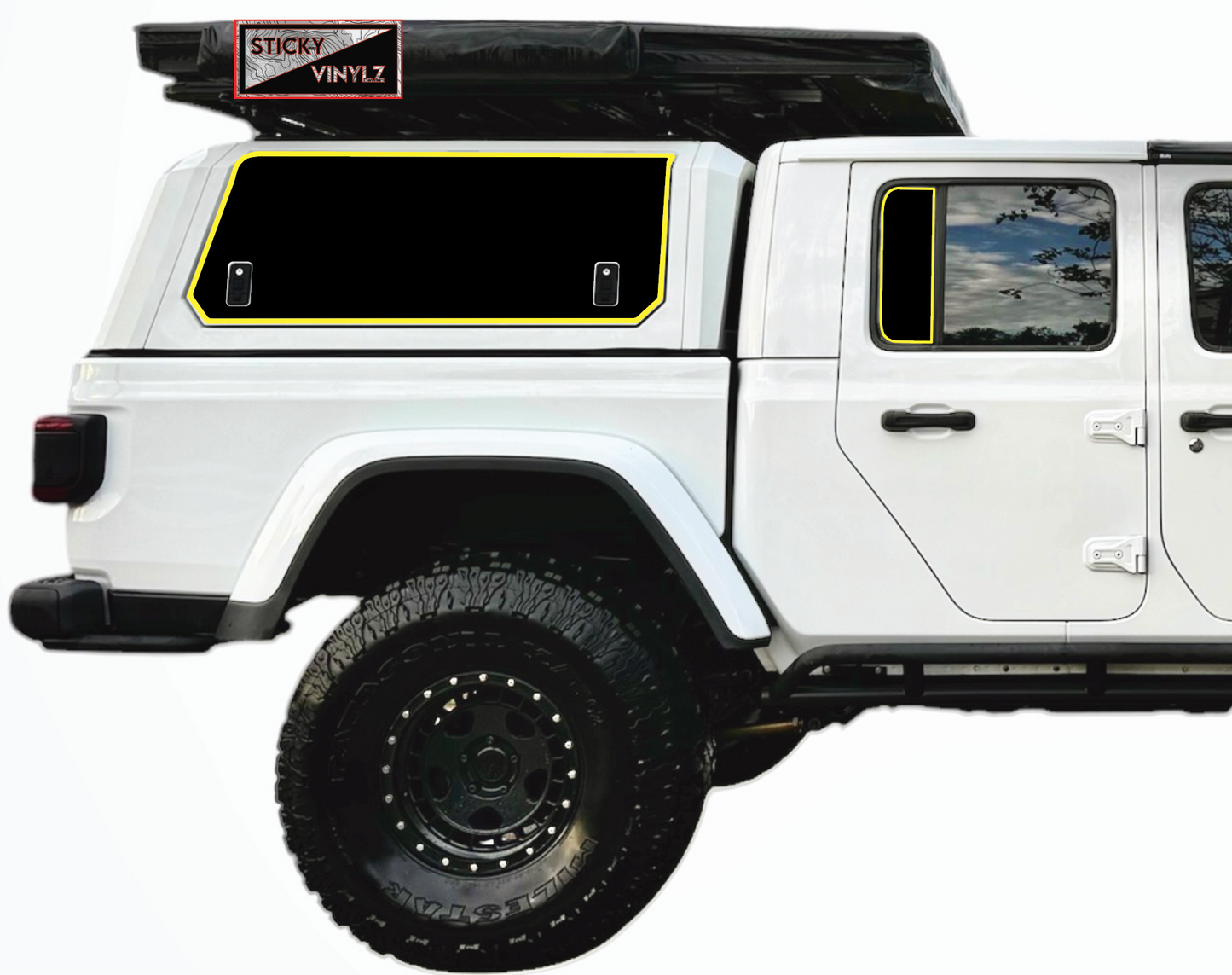 Gladiator Rear Static Window Insert