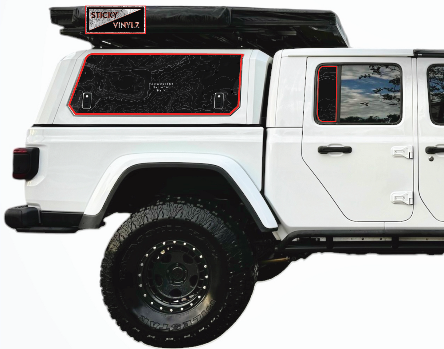 Gladiator Rear Static Window Insert
